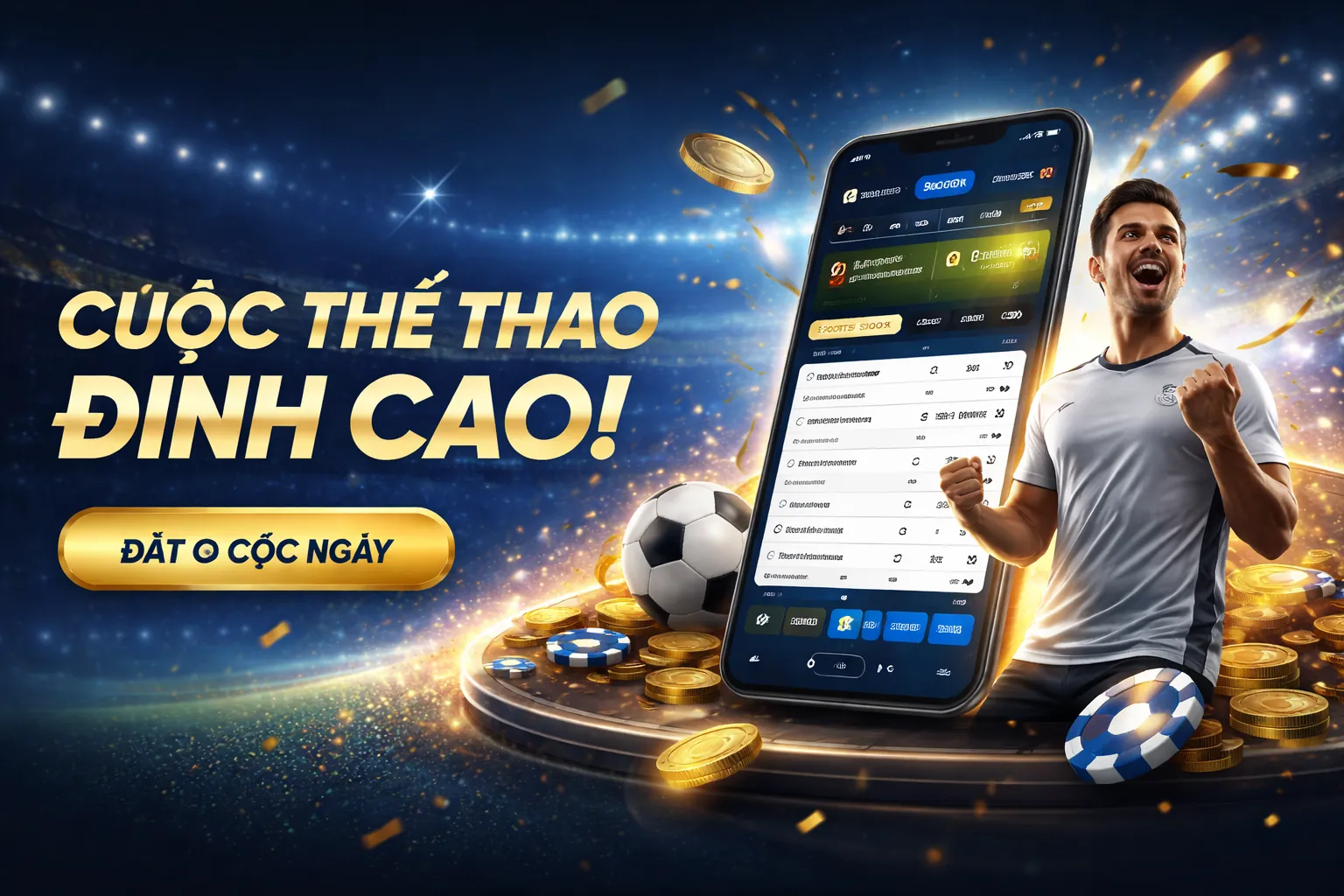 Hình ảnh quảng cáo nhà cái v9bet evb
